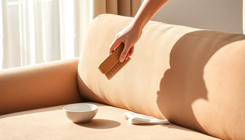 maintain suede furniture care