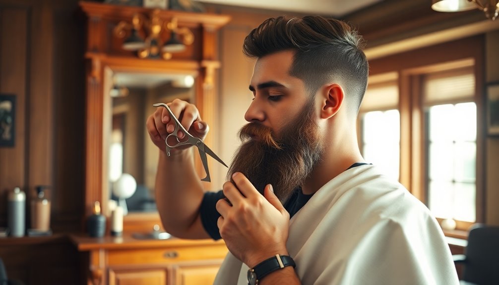 master barber beard trimming