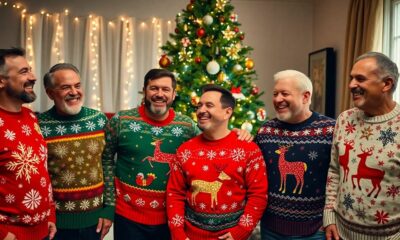 men s festive holiday sweaters