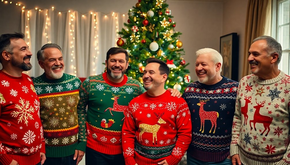 men s festive holiday sweaters