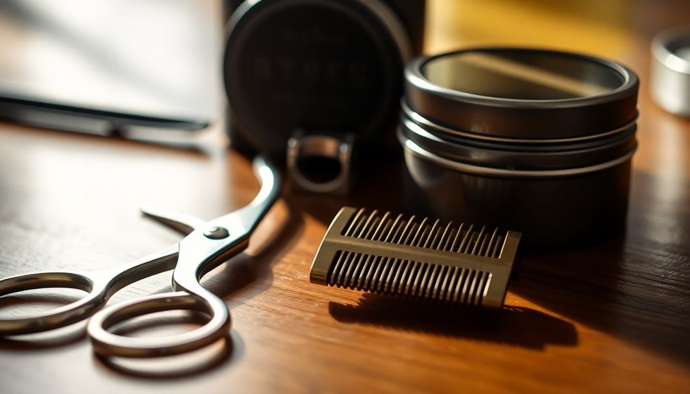 mustache grooming essential tools