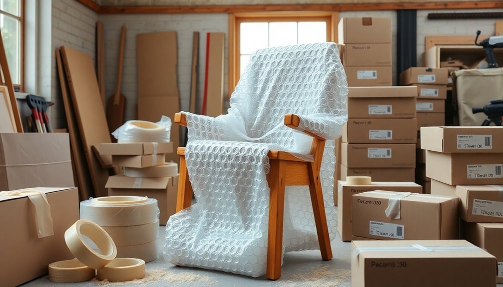 packing furniture for transport