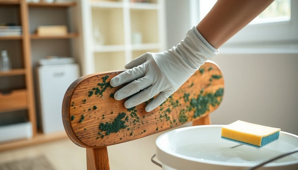 remove mold from furniture