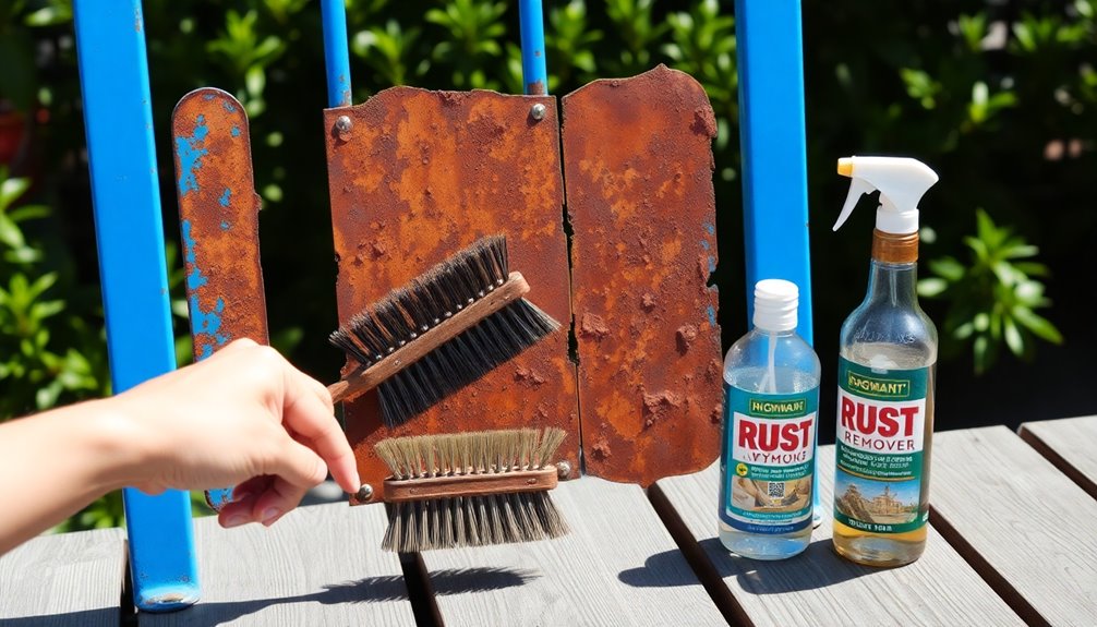 remove rust from furniture