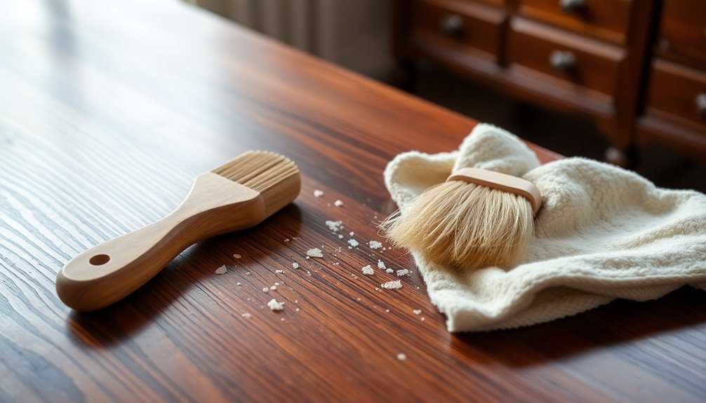 remove wax from furniture