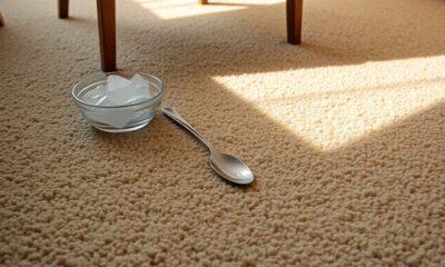 removing furniture dents carpet