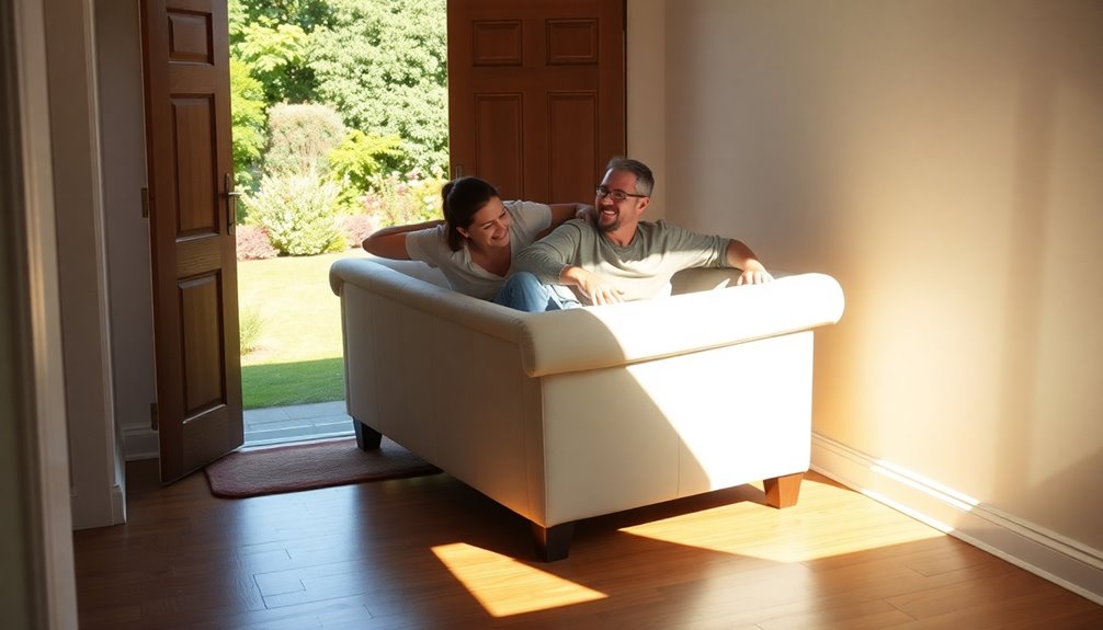 removing sofa through doorway