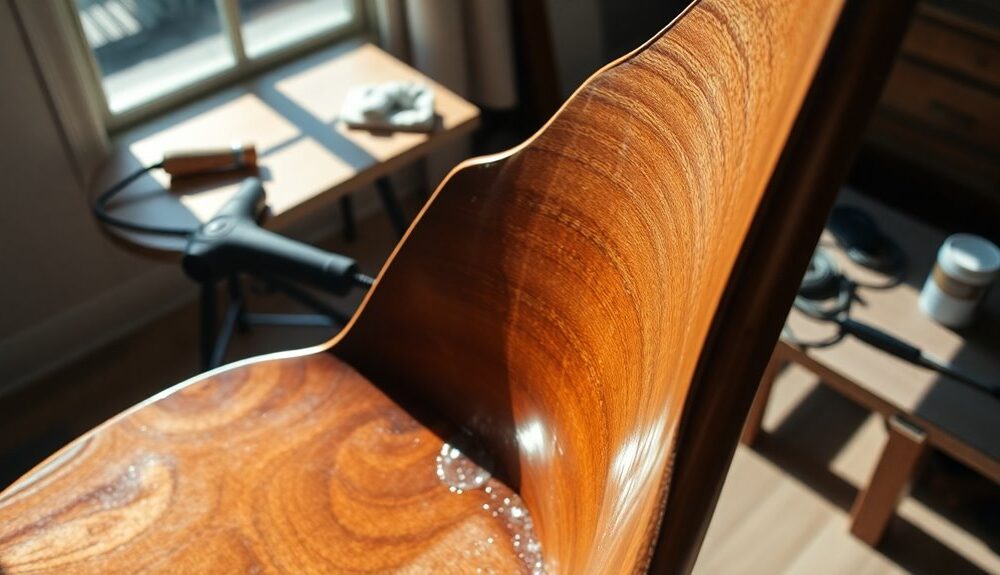 repairing swollen wood furniture