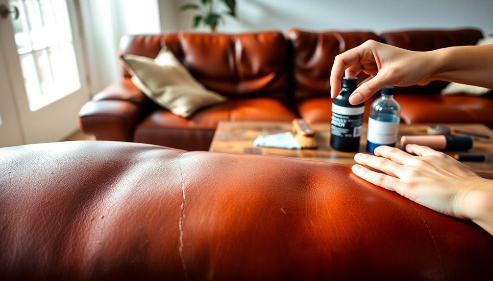 restore leather sofa care