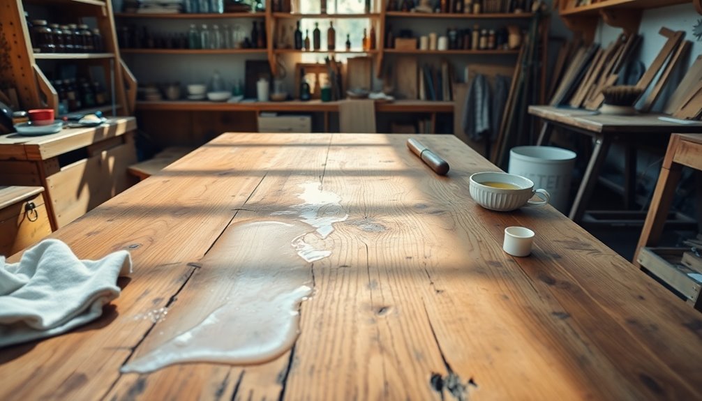 restore wood with vinegar