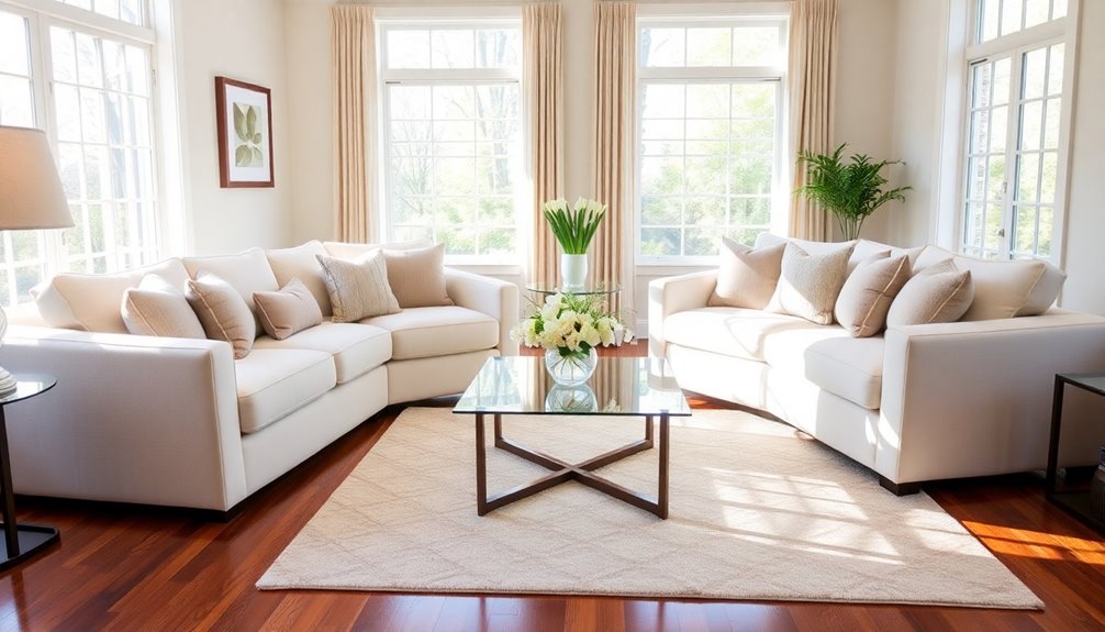 sofa loveseat arrangement ideas