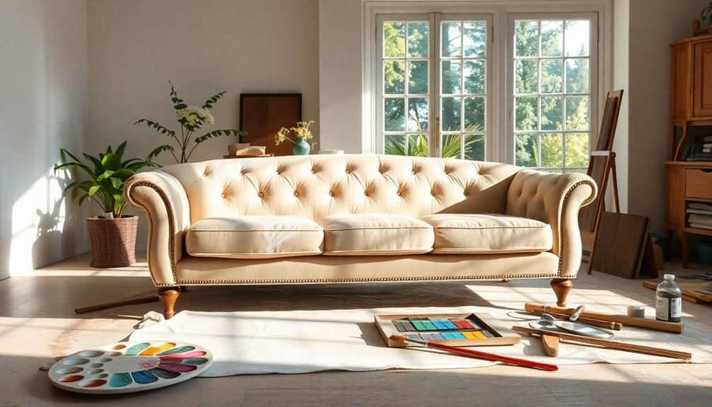 sofa painting step by step guide