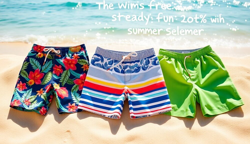 stylish and comfortable swim trunks