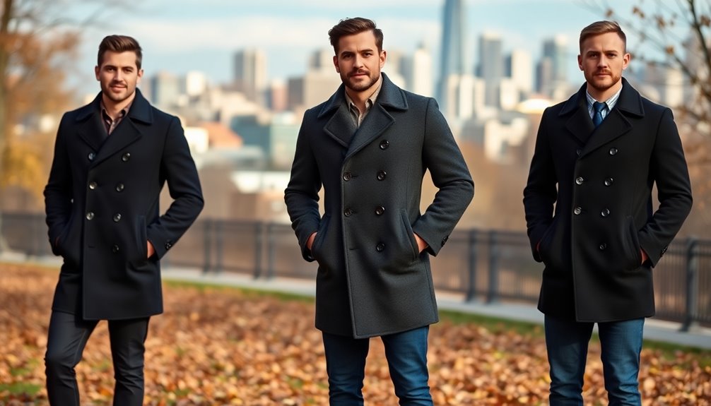 stylish and warm peacoats