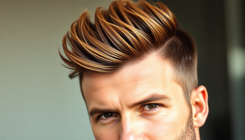 stylish faux hawk styles