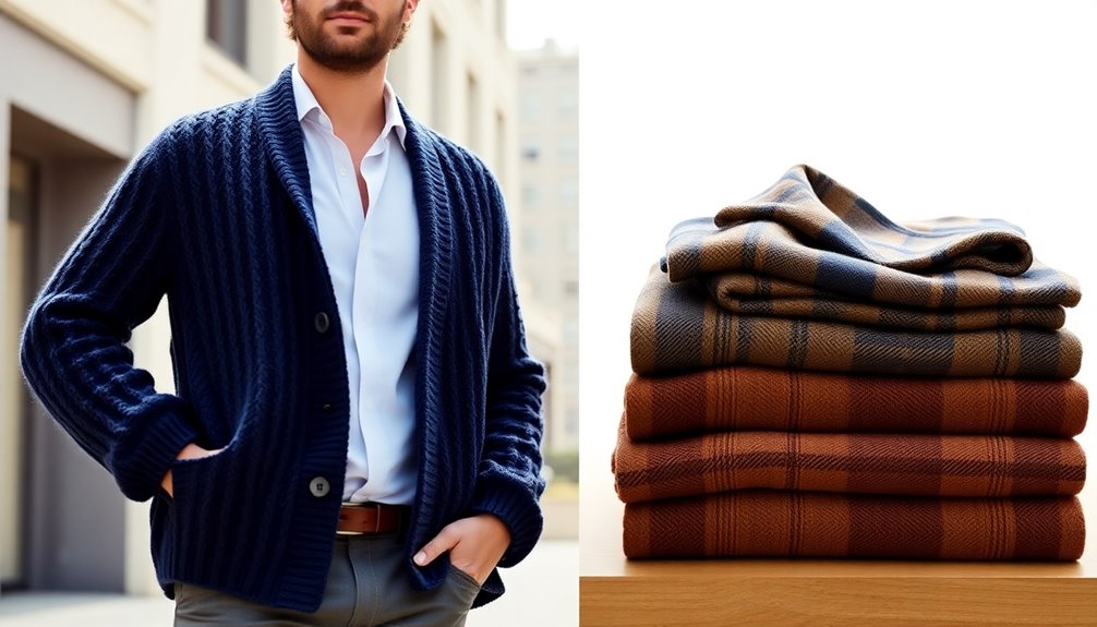 stylish men s cardigans selection