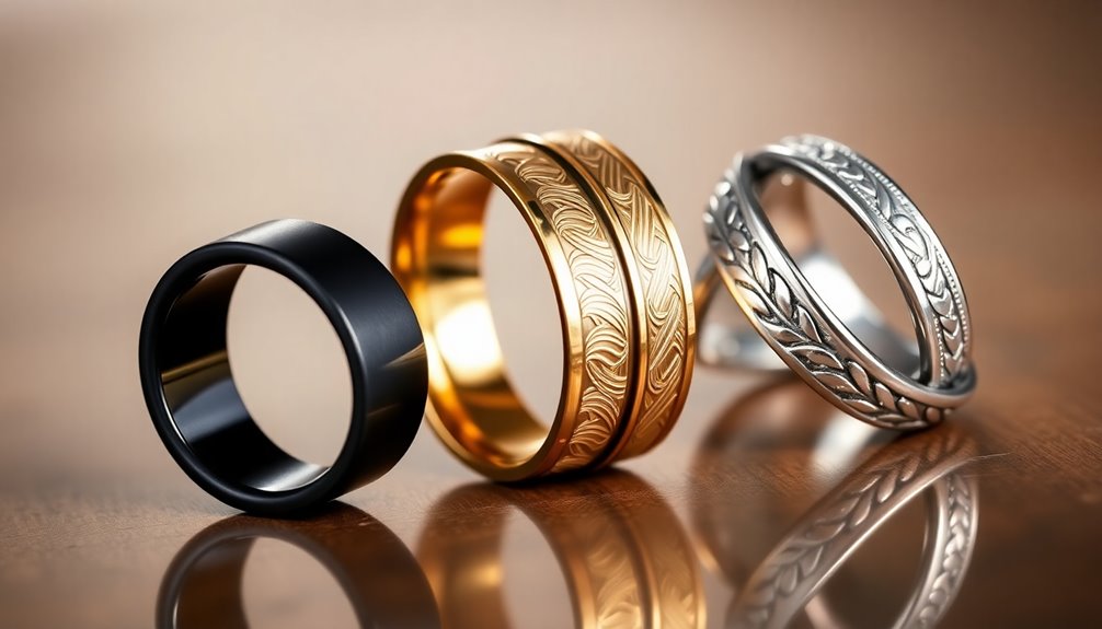 stylish men s wedding bands