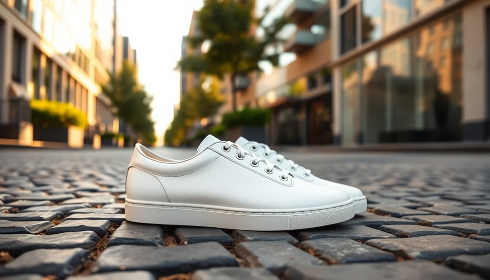 stylish men s white shoes