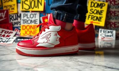 trump themed sneakers controversy arises