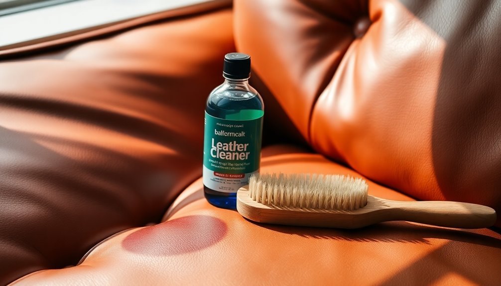 using leather care products