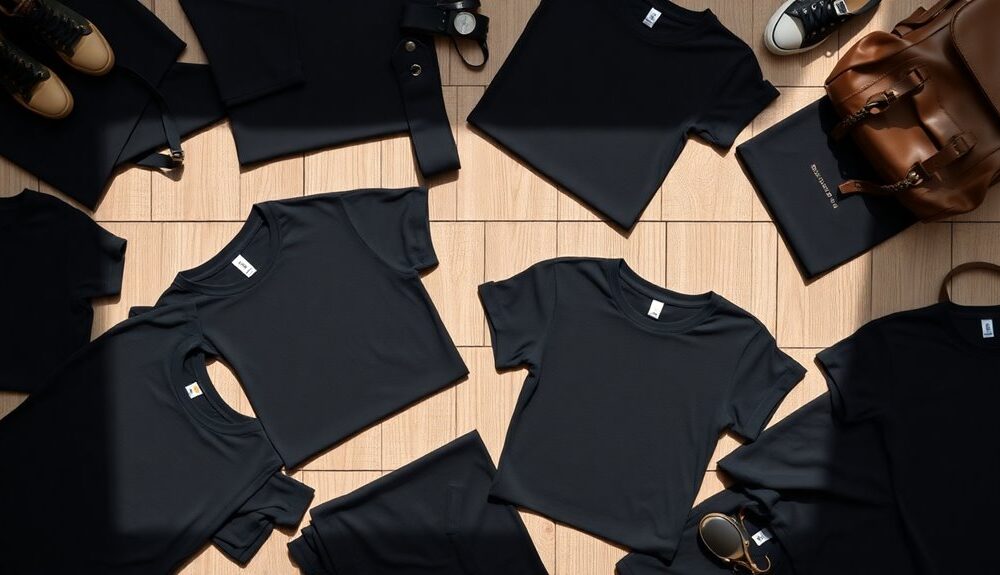 versatile black t shirts selection