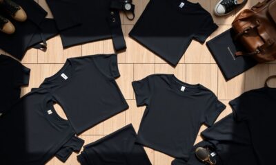 versatile black t shirts selection