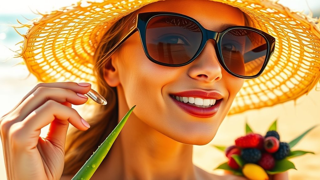 antioxidants protect sun damage