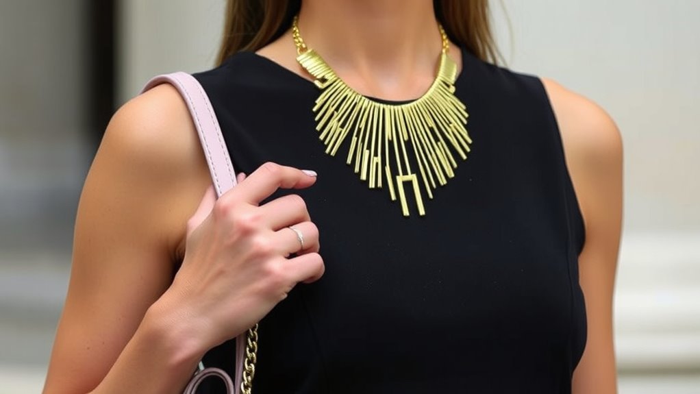 balance accessories with simplicity