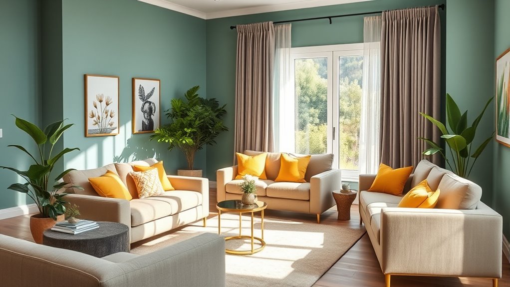 balance bold and subdued colors