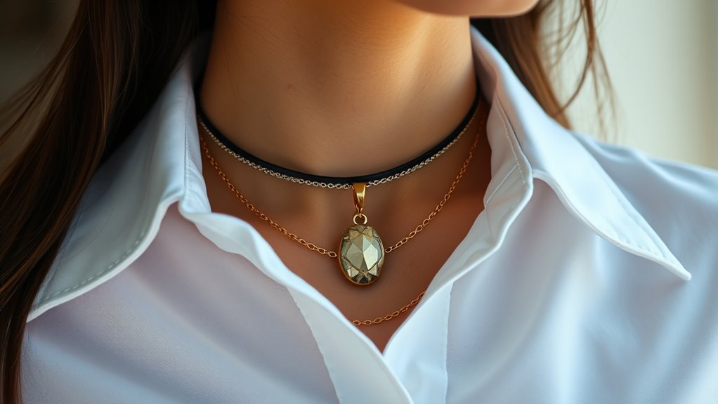 balance jewelry with collars