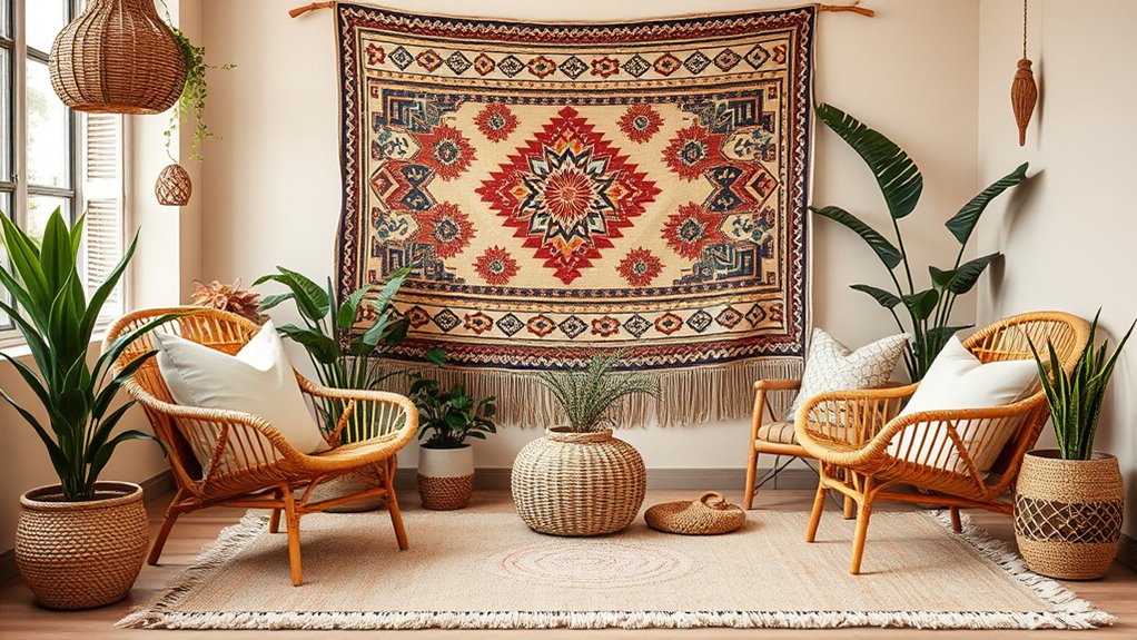balance vibrant neutral accents