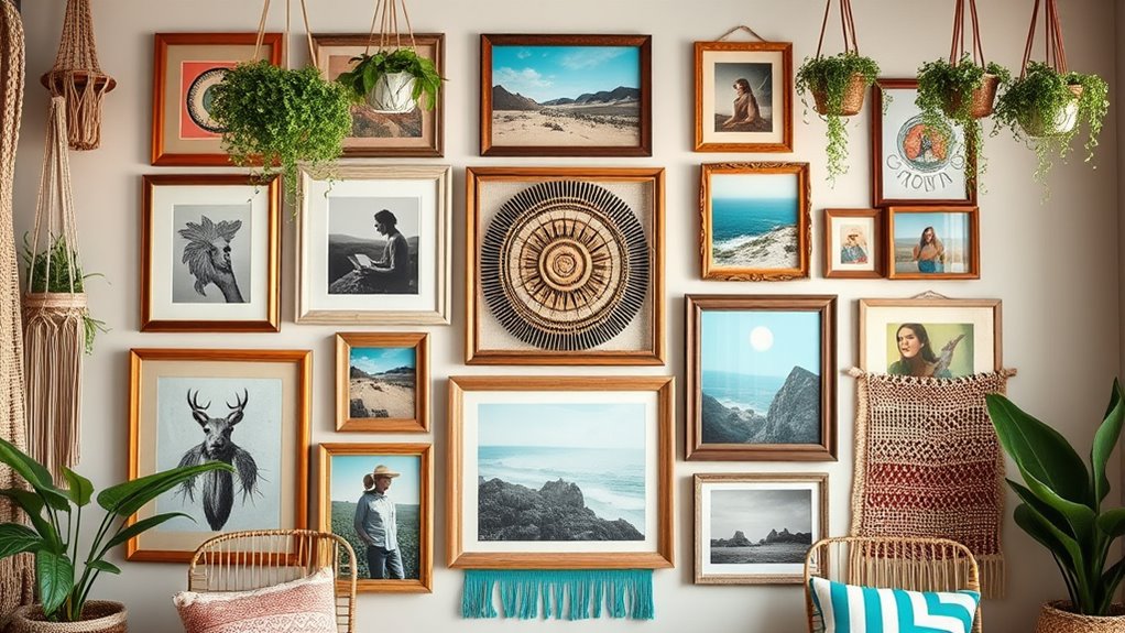 balanced gallery wall design