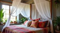 bohemian diy bed makeover