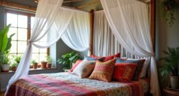 bohemian diy bed makeover