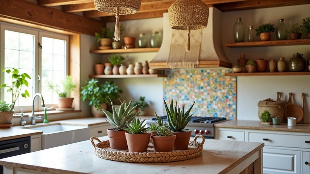 bohemian kitchen dining decor