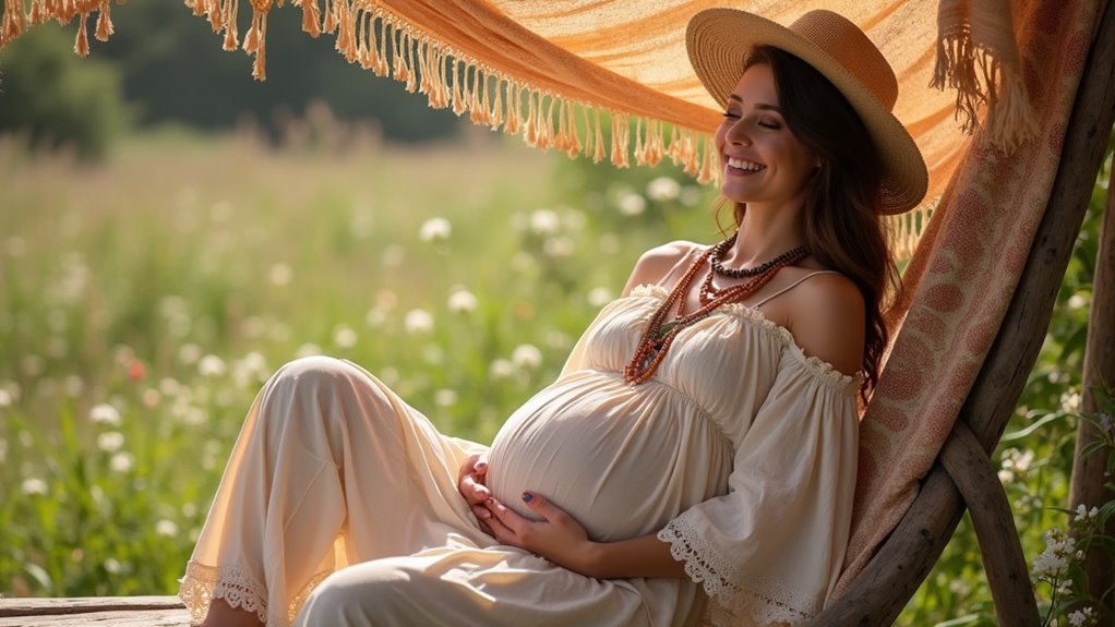 bohemian maternity style comfort
