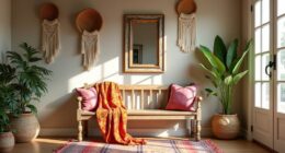 boho entryway decor