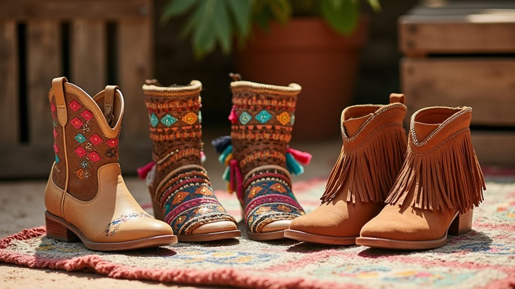 boho footwear styles overview