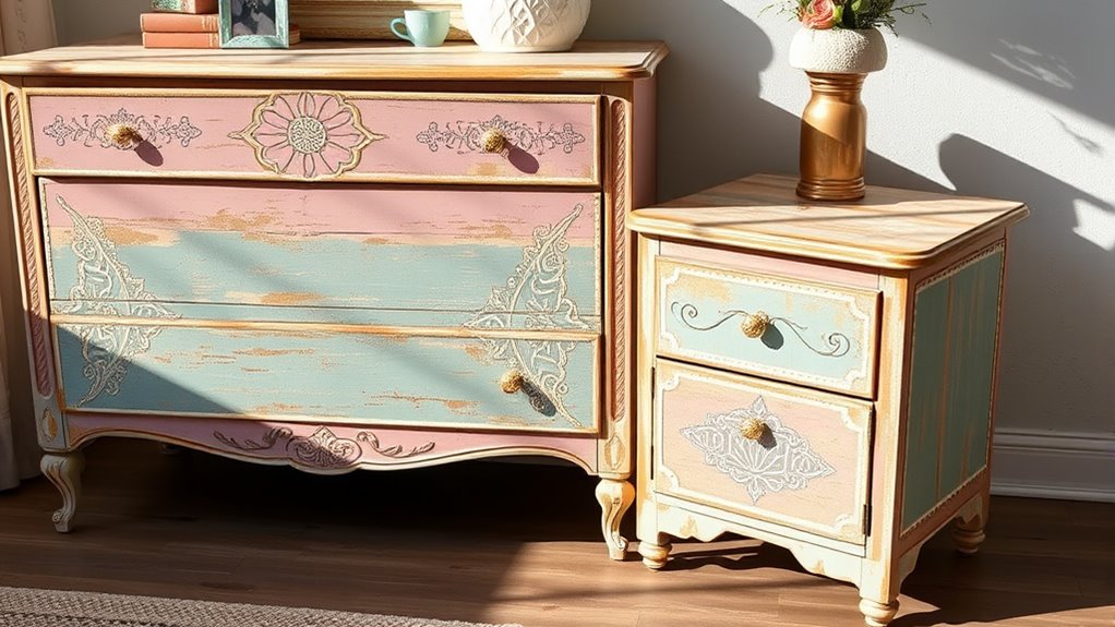boho furniture painting techniques