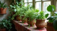 boho indoor plant decor