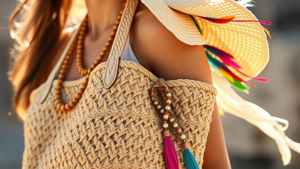 boho natural textured accessories