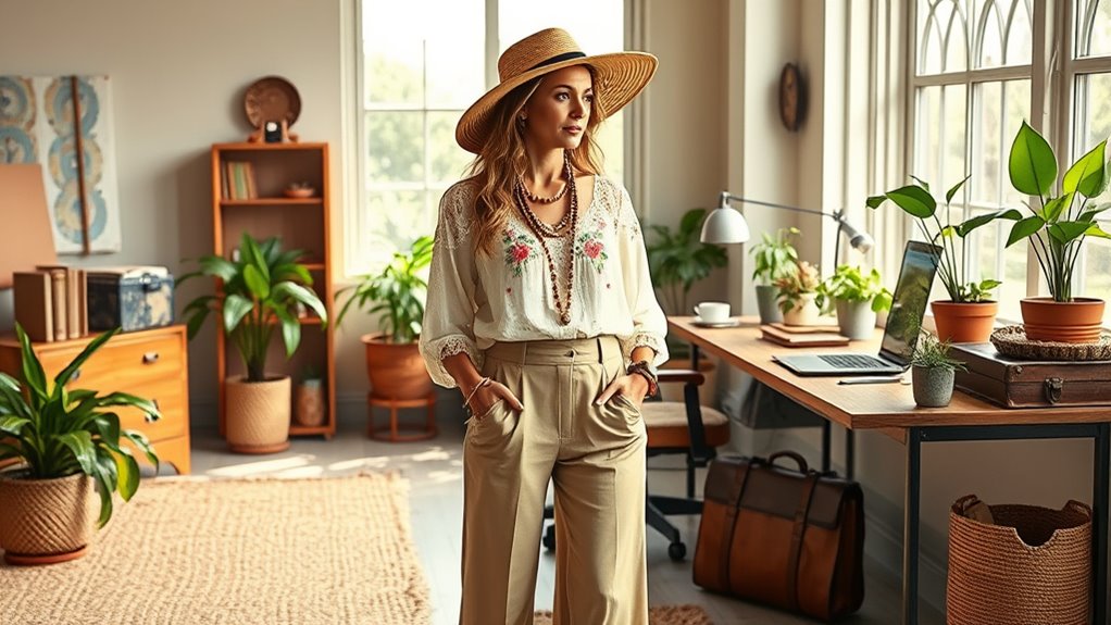 boho office accessory tips