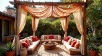 boho outdoor lounge design