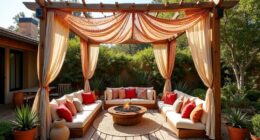 boho outdoor lounge design