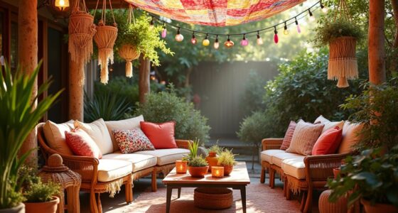 boho outdoor patio decor