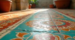 boho painted tile designs