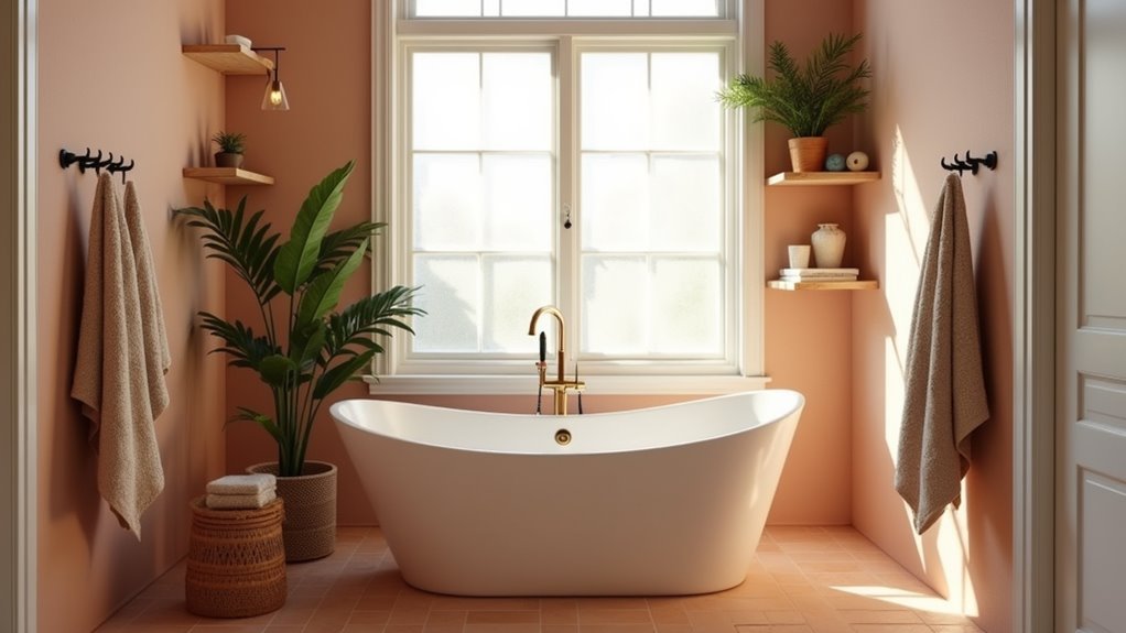 boho spa bathroom renovation