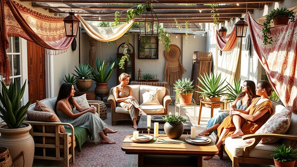 boho style relaxed layered fashion