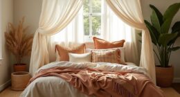 boho textiles and pillows