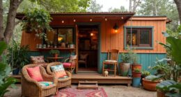 boho tiny home renovation